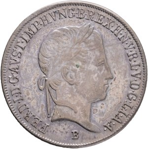 FERDINAND I. 1835-1848 20 Kreuzer 1845 B, KM#422, ÉH#1419 , Ag.583, 6,66g 26/1,5mm, Kremnica