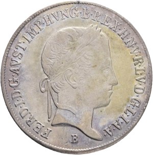 FERDINAND I. 1835-1848 20 Kreuzer 1848 B, KM#422, ÉH#1419 , Ag.583, 6,60g 26/1,5mm, Kremnica
