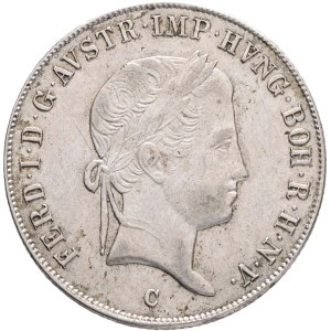 FERDINAND I. 1835-1848 20 Kreuzers 1837 C Prague Silver Ag.583 6,62g 26/1,3mm ,KM#2208, Adamo#D7