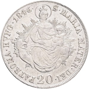 FERDINAND I. 1835-1848 20 Kreuzers 1846 B Kremnica Silver Ag.583 6,65g 26/1,3mm , KM#422, Adamo#D8