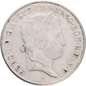 FERDINAND I. 1835-1848 20 Kreuzers 1848 A, KM#2208 ,Ag.583, 6,68g 26/1,5mm, Vienna