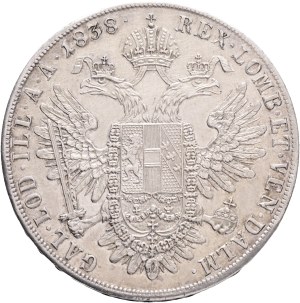 FERDINAND I. 1835-1848 1 Thaler 1838 A Vienna, KM#2240 Ag.833 28,12g 38,61mm