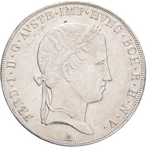 FERDINAND I.1835-1848 1 Thaler 1842 A Vienna, KM#2240 Ag.833 28,08g 38,61mm , place lustr mint