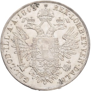 FERDINAND I. 1835-1848 1 Thaler 1845 A Vienna, KM#2240 Ag.833 28,04g 38,61mm