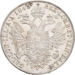 FERDINAND I. 1835-1848 1 Thaler 1845 A Vienna, KM#2240 Ag.833 28,04g 38,61mm