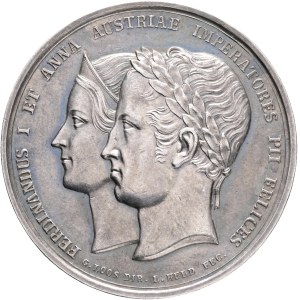 FERDINAND I. 1835-1848 Silver Token, coronation, Prague - 7./12.9.1836, Montenuovo#2559 ,Ag.900 20,02g 40mm, Berlin