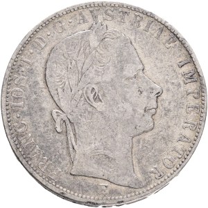 FRANCIS JOSEPH I. 1848-1916 1 Gulden 1858 E, KM#2219 Ag.900, 12,24g 29/2mm Karlsburg , Alba Lulia Romania
