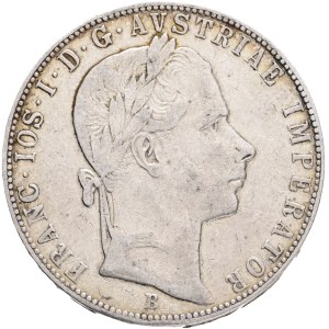 FRANCIS JOSEPH I. 1848-1916 1 Gulden 1859 B, KM#2219 Ag.900, 12,31g 29/2mm, Kremnica