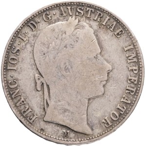 FRANCIS JOSEPH I. 1848-1916 1 Gulden 1859 M KM#2219 Ag.900, 12,13g 29/2mm Milano