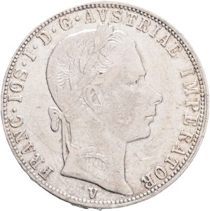 FRANCIS JOSEPH I. 1848-1916 1 Gulden 1859 V, KM#2219 Ag.900, 12,24g 29/2mm, Venice