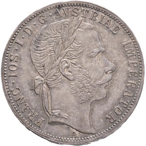 FRANCIS JOSEPH I. 1848-1916 1 Gulden 1870 A, KM#2221 Ag.900, 12,24g 29/2mm, Vienna, cabinet patina