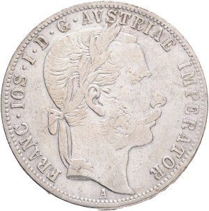 FRANCIS JOSEPH I. 1848-1916 1 Gulden 1871 A, KM#2221 Ag.900, 12,24g 29/2mm, Vienna