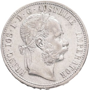 FRANCIS JOSEPH I. 1848-1916 1 Gulden 1873, KM#2222 Ag.900, 12,26g 29/2mm, Vienna