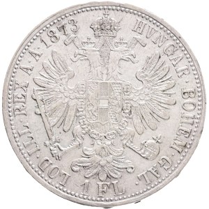 FRANCIS JOSEPH I. 1848-1916 1 Gulden 1873, KM#2222 Ag.900, 12,26g 29/2mm, Vienna