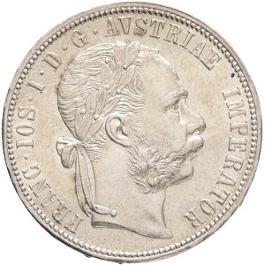 FRANCIS JOSEPH I. 1848-1916 1 Gulden 1876, KM#2222 Ag.900, 12,37g 29/2mm, Vienna