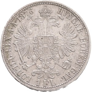 FRANCIS JOSEPH I. 1848-1916 1 Gulden 1876, KM#2222 Ag.900, 12,29g 29/2mm, Vienna