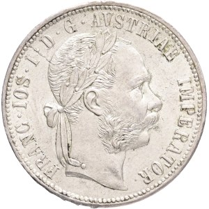 FRANCIS JOSEPH I. 1848-1916 1 Gulden 1879, KM#2222 Ag.900, 12,43g 29/2mm, Vienna