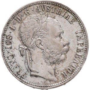 FRANCIS JOSEPH I. 1848-1916 1 Gulden 1881, KM#2222 Ag.900, 12,36g 29/2mm, Vienna
