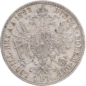 FRANCIS JOSEPH I. 1848-1916 1 Gulden 1883, KM#2222 Ag.900, 12,29g 29/2mm, Vienna