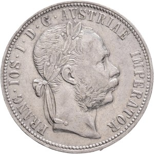 FRANCIS JOSEPH I. 1848-1916 1 Gulden 1884, KM#2222 Ag.900, 12,29g 29/2mm, Vienna