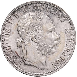 FRANCIS JOSEPH I. 1848-1916 1 Gulden 1885, KM#2222 Ag.900, 12,36g 29/2mm, Vienna