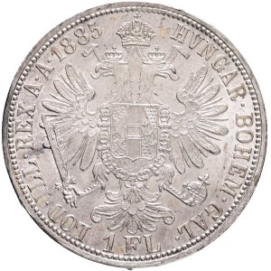 FRANCIS JOSEPH I. 1848-1916 1 Gulden 1885, KM#2222 Ag.900, 12,36g 29/2mm, Vienna