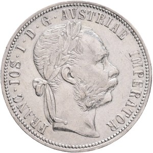 FRANCIS JOSEPH I. 1848-1916 1 Gulden 1887, KM#2222 Ag.900, 12,34g 29/2mm, Vienna