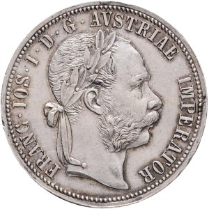 FRANCIS JOSEPH I. 1848-1916 1 Gulden 1888, KM#2222 Ag.900, 12,30g 29/2mm, Vienna