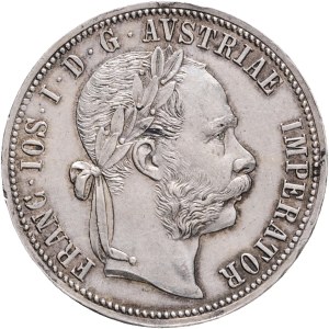 FRANCIS JOSEPH I. 1848-1916 1 Gulden 1888, KM#2222 Ag.900, 12,30g 29/2mm, Vienna