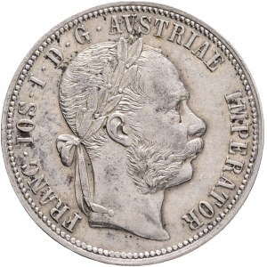 FRANCIS JOSEPH I. 1848-1916 1 Gulden 1889, KM#2222 Ag.900, 12,31g 29/2mm, Vienna