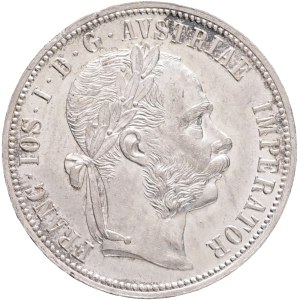 FRANCIS JOSEPH I. 1848-1916 1 Gulden 1890, KM#2222 Ag.900, 12,36g 29/2mm, Vienna, edge, grey patina