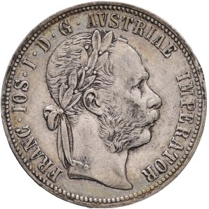FRANCIS JOSEPH I. 1848-1916 1 Gulden 1892, KM#2222 Ag.900, 12,25g 29/2mm, Vienna,