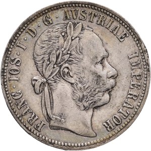 FRANCIS JOSEPH I. 1848-1916 1 Gulden 1892, KM#2222 Ag.900, 12,25g 29/2mm, Vienna,