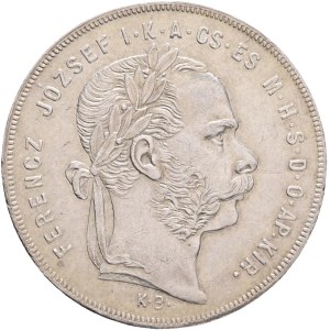 FRANCIS JOSEPH I. 1848-1916 1 Forint 1879 KB, KM#453,ÉH#1464 Ag.900, 12,35g 29/2,mm, Franz Joseph I., Kremnica
