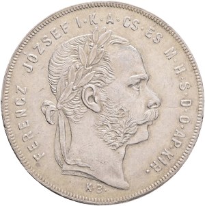 FRANCIS JOSEPH I. 1848-1916 1 Forint 1879 KB, KM#453,ÉH#1464 Ag.900, 12,35g 29/2,mm, Franz Joseph I., Kremnica