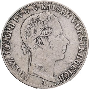 FRANCIS JOSEPH I. 1848-1916 1 Vereinsthaler 1861 A Vienna Silver Ag. 900 18,34g 33mm , KM#2245