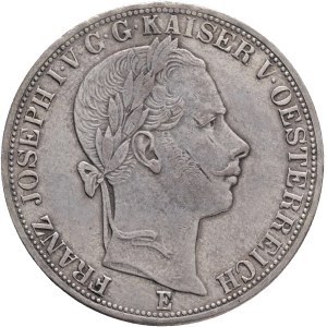 FRANCIS JOSEPH I. 1848-1916 1 Vereinsthaler 1861 E Alba Lulia Romania, KM#2244, Ag.900 18,53g 33/2mm