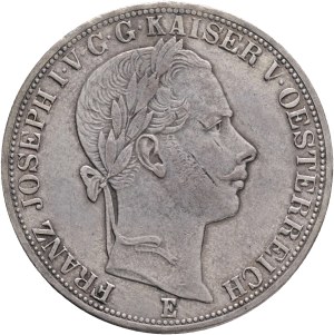 FRANCIS JOSEPH I. 1848-1916 1 Vereinsthaler 1861 E Alba Lulia Romania, KM#2244, Ag.900 18,53g 33/2mm