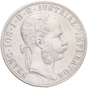 FRANCIS JOSEPH I. 1848-1916 2 Gulden 1879 Vienna, KM#2233, Ag.900 24,48g, 36mm,