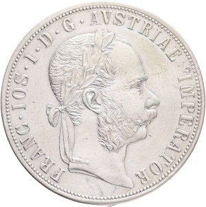 FRANCIS JOSEPH I. 1848-1916 2 Gulden 1879 Vienna, KM#2233, Ag.900 24,48g, 36mm,