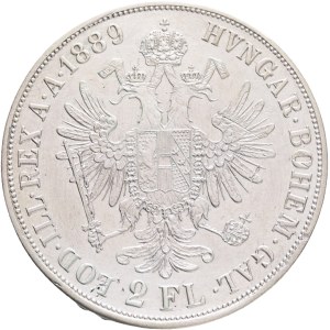 FRANCIS JOSEPH I. 1848-1916 2 Gulden 1879 Vienna, KM#2233, Ag.900 24,48g, 36mm,