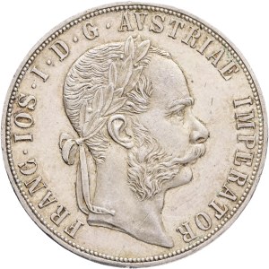 FRANCIS JOSEPH I. 1848-1916 2 Gulden 1884 Vienna Silver Ag. 900 24,76g 36/2mm , KM#233