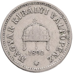 FRANCIS JOSEPH I. 1848-1916 10 Filler 1892 KB, KM#482 Nickel 3,22g 19/1,32mm, Kremnica