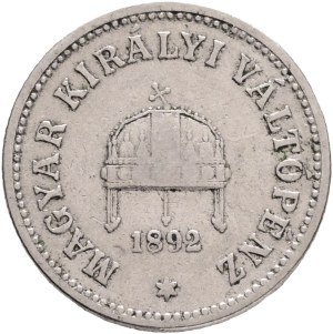 FRANCIS JOSEPH I. 1848-1916 10 Filler 1892 KB, KM#482 Nickel 3,22g 19/1,32mm, Kremnica