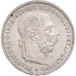 FRANCIS JOSEPH I. 1848-1916 1 Corona 1893, KM#2804 Ag.835 5,06g, 23/1,5mm, Vienna