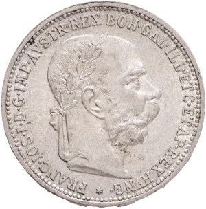 FRANCIS JOSEPH I. 1848-1916 1 Corona 1893, KM#2804 Ag.835 5,06g, 23/1,5mm, Vienna