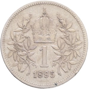 FRANCIS JOSEPH I. 1848-1916 1 Corona 1895, KM#2804 Ag.835 4,88g, 23/1,5mm, Vienna