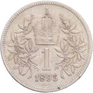 FRANCIS JOSEPH I. 1848-1916 1 Corona 1895, KM#2804 Ag.835 4,88g, 23/1,5mm, Vienna