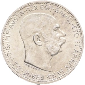 FRANCIS JOSEPH I. 1848-1916 1 Corona 1912, KM#2820 Ag.835 5,0g, 23/1,5mm, Vienna patina