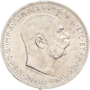 FRANCIS JOSEPH I. 1848-1916 1 Corona 1912, KM#2820 Ag.835 5,0g, 23/1,5mm, Vienna patina